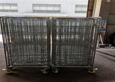 Commercial Laundry Trolley Cart , Industrial Laundry Trolley  Heavy Duty Casters