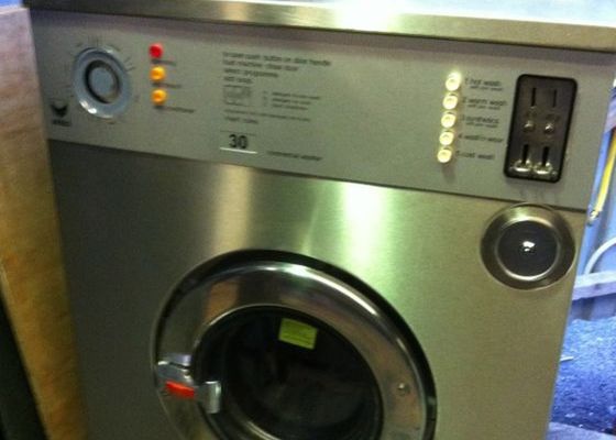 SS304 Programmable Industrial Front Load Washing Machine High Stability